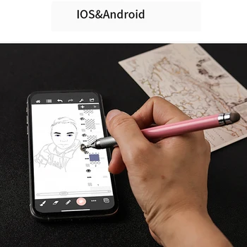 

Universal Capacitive Stylus Pen for Andriod IOS Window System 2in1 Stylus Drawing Touch Tablet Pen
