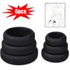 6 Pcs Silicone Cock Ring Penis Enhance Erection Sex Toys For Men Delay Ejaculation Cockring Foreskin Lock Semen Intimate Goods 1
