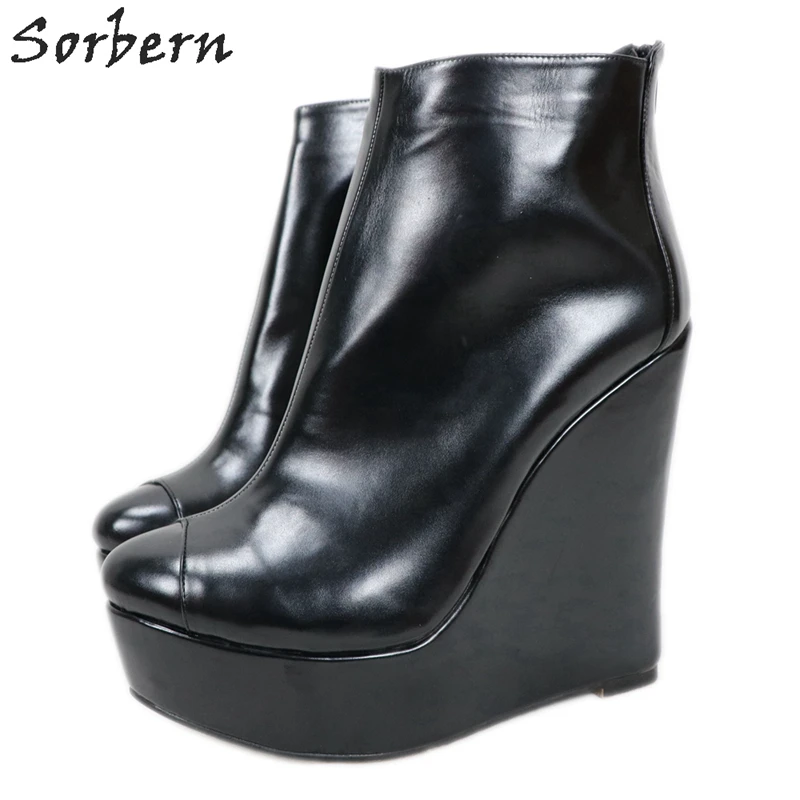 designer black ankle boots