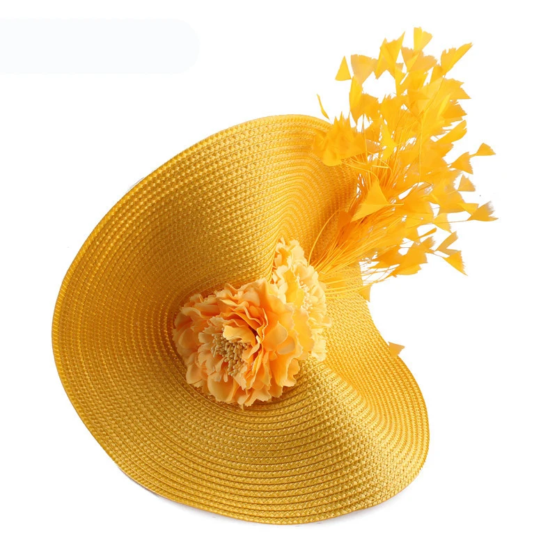 chapéus femininos estilo fedora, flor, enfeites de