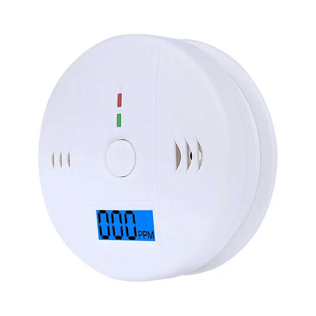 LCD CO Carbon Monoxide Smoke Detector Poisoning Gas Warning Sensor Alarm Gas Alarm For Factory Safety