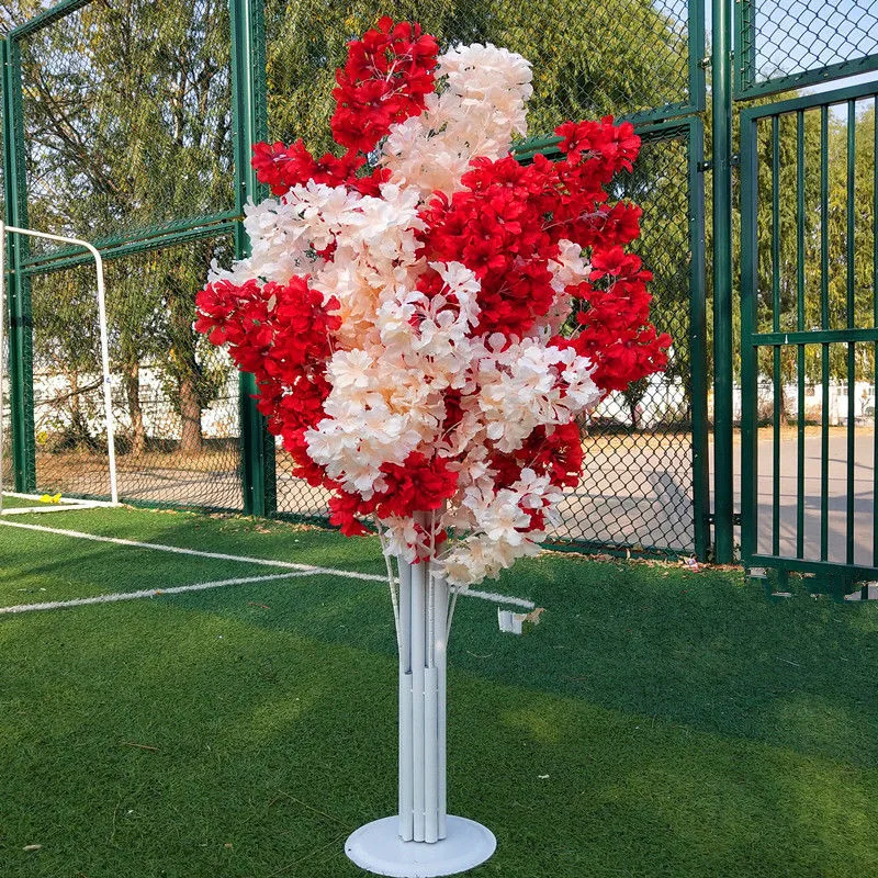 4.92 FT Tall Wedding Deoration Simulation Cherry Road Guide Tree White Theme Stage Runner Aisle Column Party Decorative Trees
