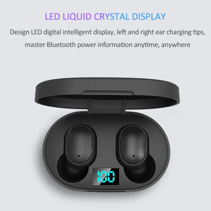 TWS Wireless Earphone for Redmi Airdots Earbuds LED Display Bluetooth V5 0 Headsets with Mic for iPhone Huawei Samsung pk A6S