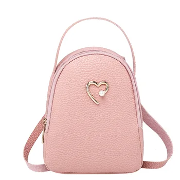 

Heart-Shaped Embossed Leather Small Backpack Cross-Border New Women Mini Backpack Fashion women backpack small backpack