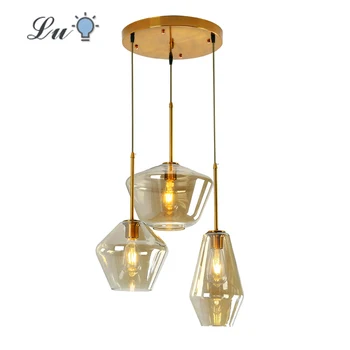 

LED Glass Pendant Lights Loft E27 Indoor Lighting Hanglamp Restaurant Living Room Bedroom Decor Pendant Lamps Kitchen Fixtures