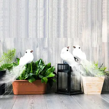 

2020 New 12 Pcs Artificial Foam Feather Simulation Bird with Clips for Christmas Tree Dec