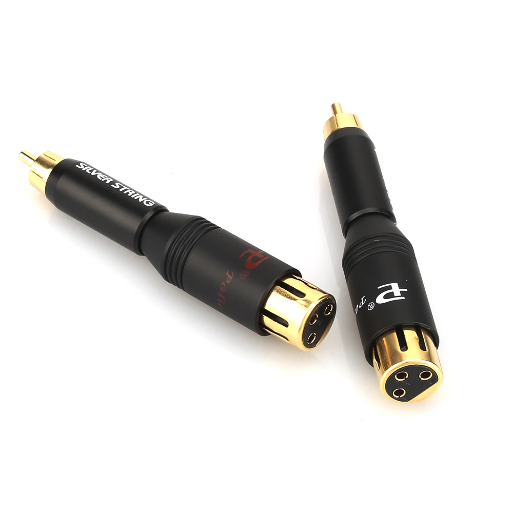 Высокая производительность аудио RCA штекер XLR Женский позолоченный разъем адаптера, HIFI усилитель межблочный разъем
