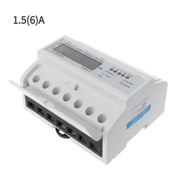 

3 Phase 4 Wire Electric LCD Display Digital Energy Meter Calibrated For DIN Rail Power Meters 50/60HZ
