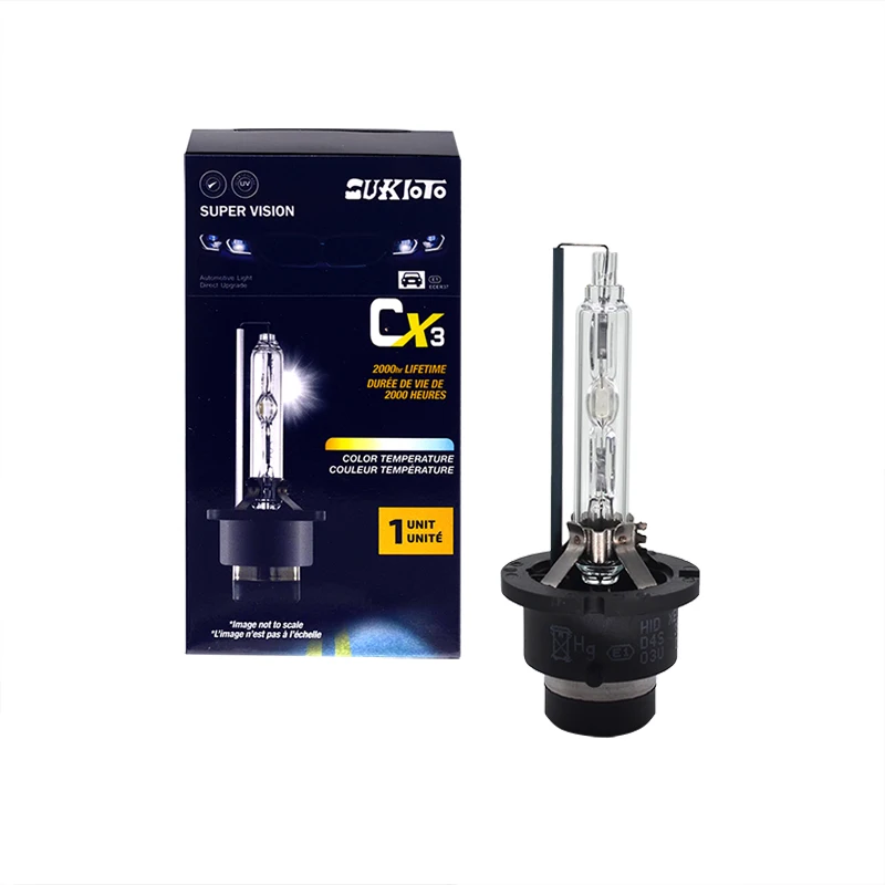 SUKIOTO 2PCS Fast Bright 5500K D2S Replacement Car Headlight Bulbs 35W D4S Xenon HID Lamp For Avalon Venza Sienna ES300 GS350 (1)