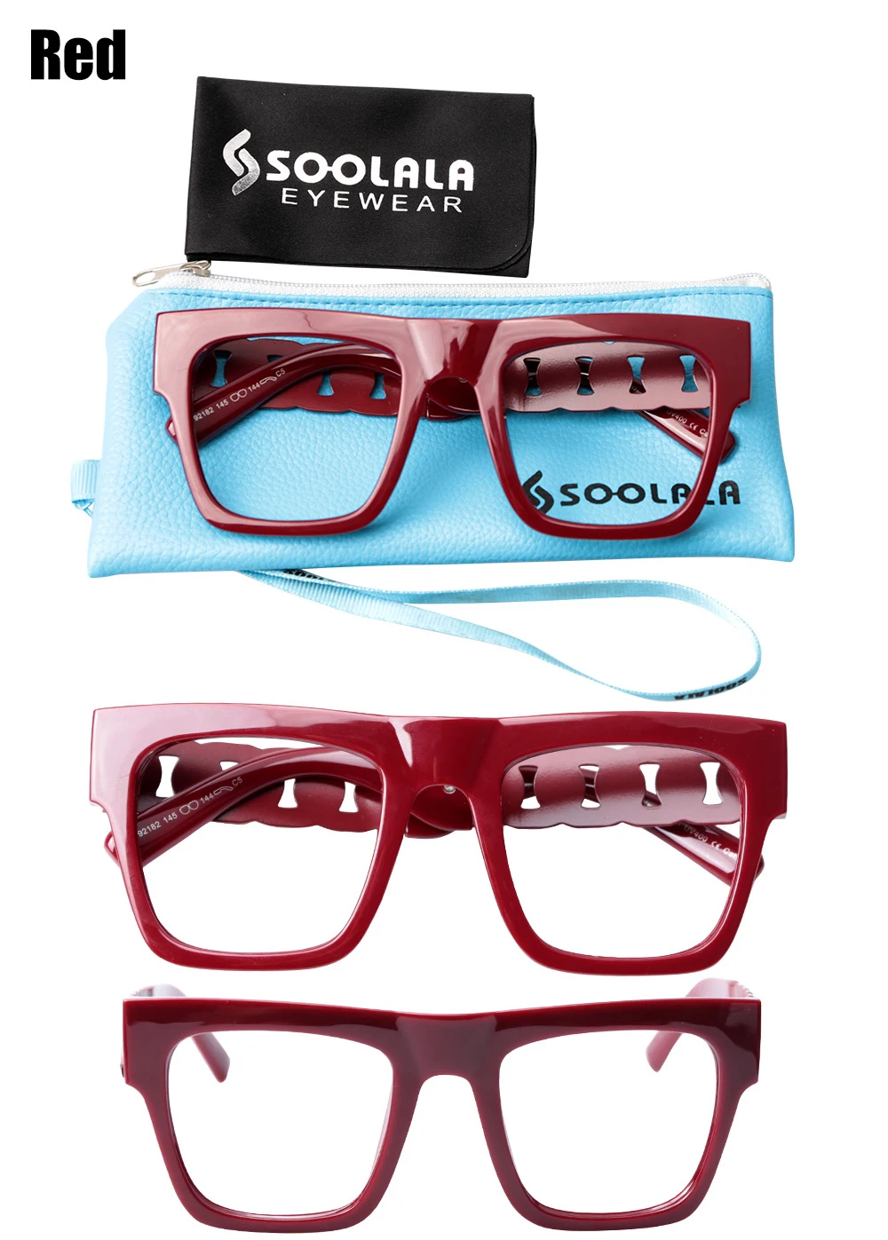 SOOLALA квадратные негабаритные оптические очки оправа для женщин и мужчин Специальные руки прозрачные рецептурные линзы очки для работы за компьютером близорукость очки