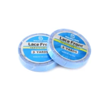 0,8 см* 3 ярдов синяя кружевная лента спереди Двухсторонняя клейкая лента для ленточное наращивание волос/парик шнурка/парик