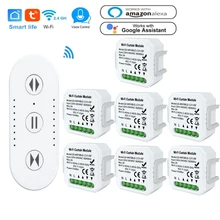 Tuya WiFi RF Curtain Switch Module APP/Voice Remotes Control Compatible with Alexa Google Home Timing Family Sharing Control