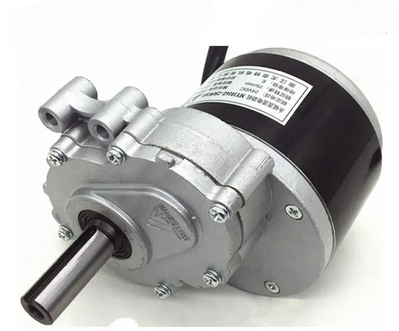 250w 24v 75rpm / 120rpm Low Speed Brushed Gear Motor, 44mm Long, 17mm