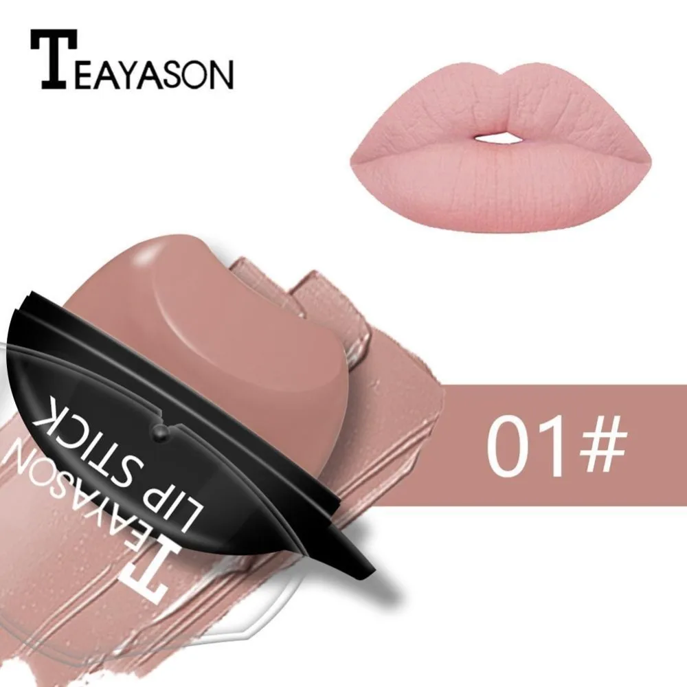 12 Colors Sexy Red Lips Lazy Population Red Waterproof Matte Lipstick Long-Lasting Lip Gloss Makeup Nude Lip Makeup