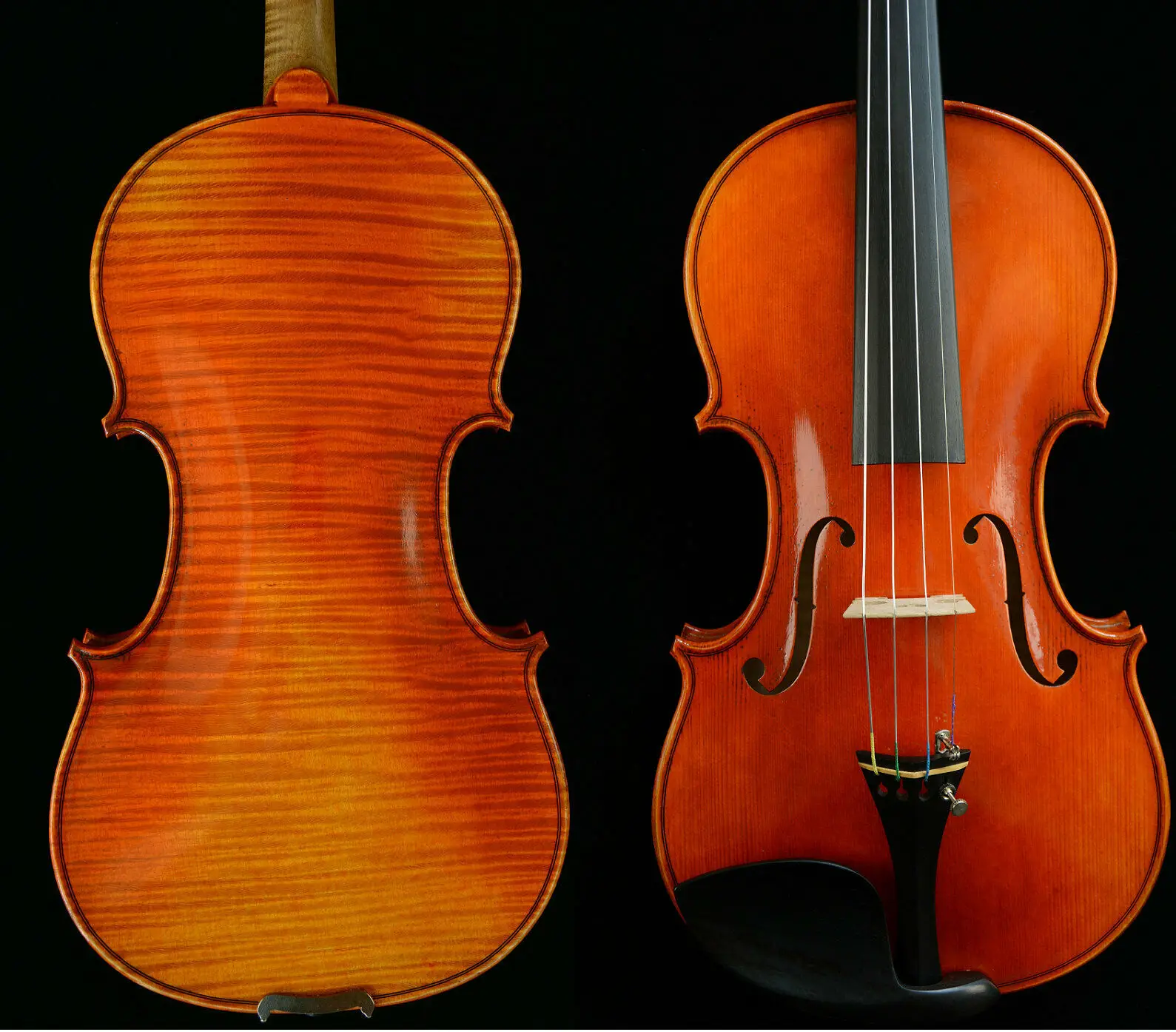 

Actual Violin Outstanding Violin Amazing Sound Oil Varnish 1-P Back