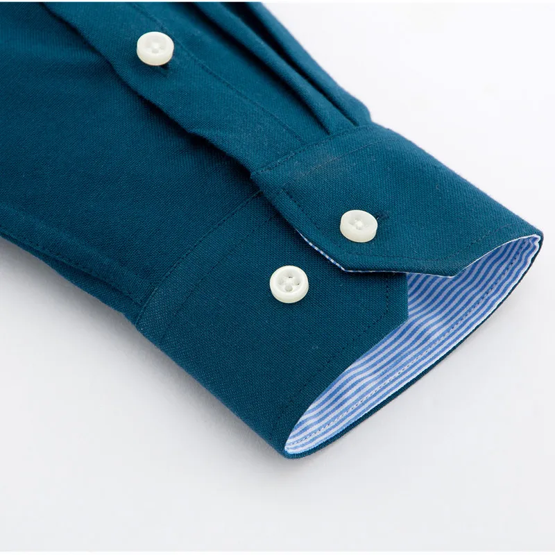 Camisa Social Masculina однотонная оксфордская модная красная Рабочая деловая повседневная мужская рубашка на пуговицах с левым карманом