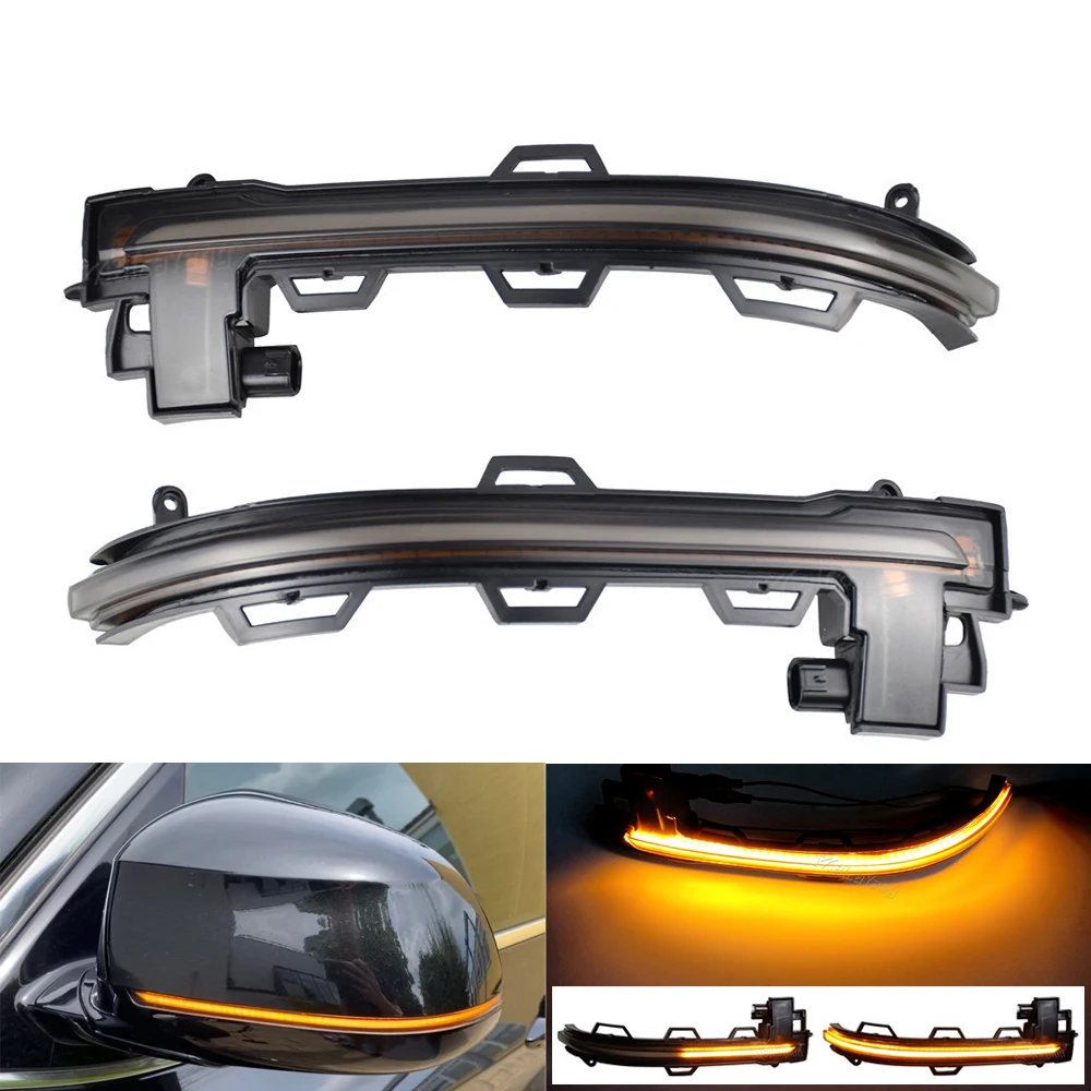 Frecce Laterali Laterale Dinamico Per BMW Per X3 F25 X4 F26 2013 2014 2015 2016 2017 Parafango Indicatore Laterale Disabilita Lampada Luce Segnale 51117338569 51117338570(Size:Both