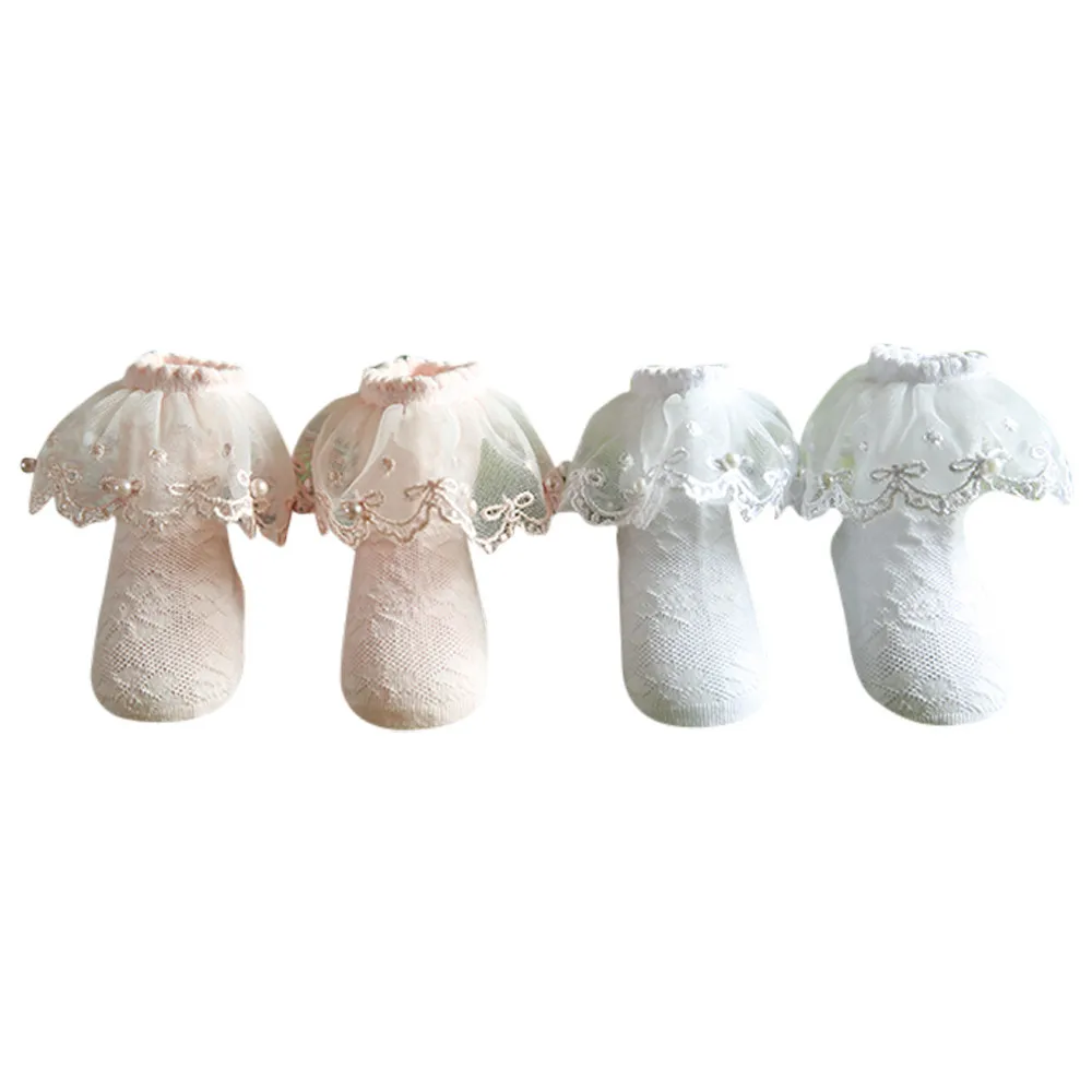 

Kids Infant Socks Children's Lace Knitted Non-Slip Floor Cotton Socks Leg Warmers For Babies Meia Infantil Anti Derrapante #