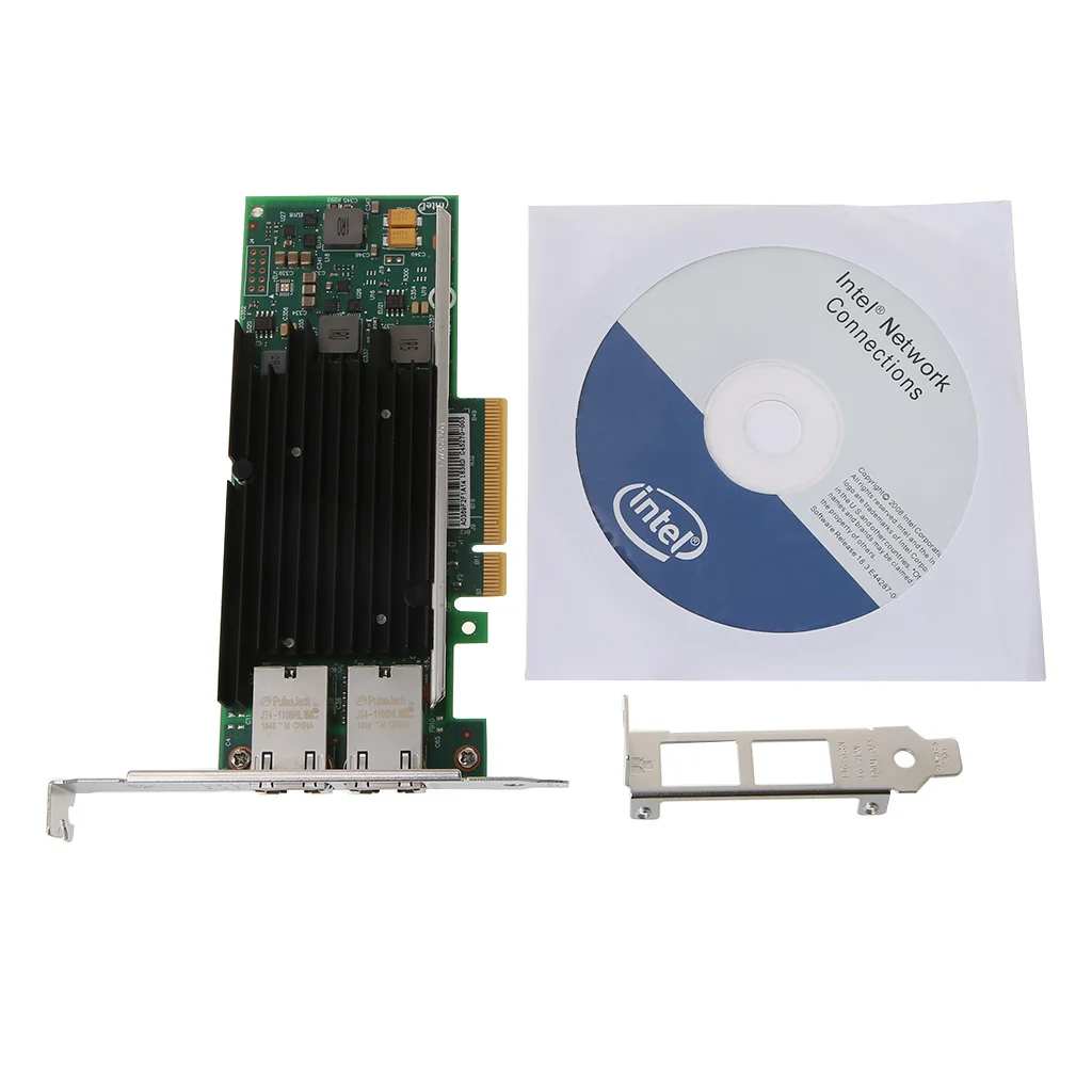 

Drop Ship Intel X540-T2 10GbE Converged Network Adapter(NIC) X540 Chipset PCI-E X8 Dual RJ45 Copper Port CNA