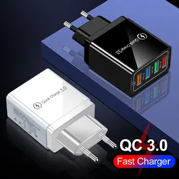 

Quick Charge 3.0 USB Charger EU US Plug Mobile Phone Charger for iPhone X MAX 7 8 QC3.0 4.0 Fast Charging for Samsung Xiaomi