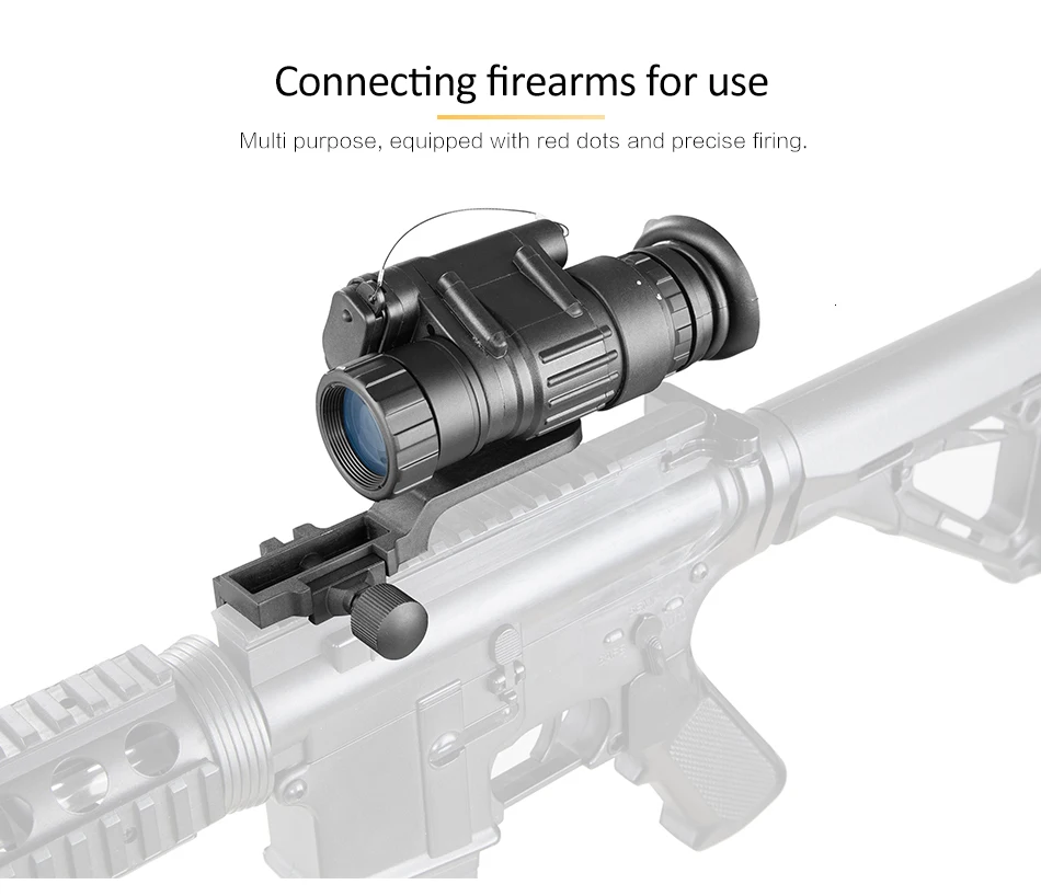 Monoturmas de Visão Adaptador de Trilho Picatinny para a Caça de Patrulha ir com J-arm para Capacete Visão Noturna Digital Pvs-14 8 noturna ir com j-arm para capacete, adaptador