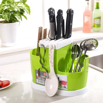 

Multifunction Home Draining Rack For Cutlery Tableware Plastic Chopstick Spoon Fork Storage Holder Kitchen Accessories