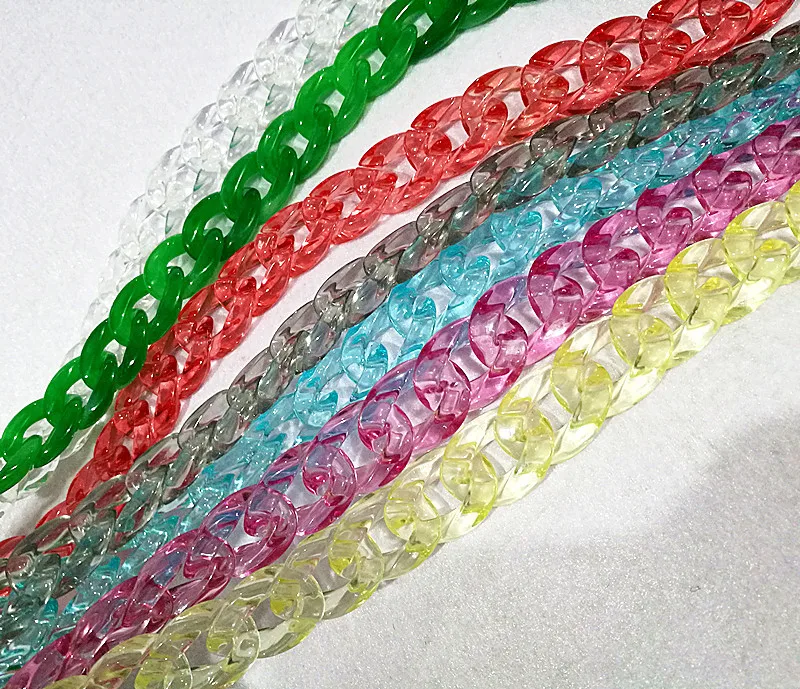 

Transparent Acrylic Glasses Chain DIY Chain Jewelry Reading Glasses Eyeglass Chain Necklaces for Women Sun Glass Straps