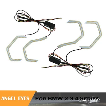 

Crystal Angel Eyes Kits ICONIC M4 Style headlight DRL for BMW M3 F80 M4 F82 2 3 4 5 Series auto headlamps