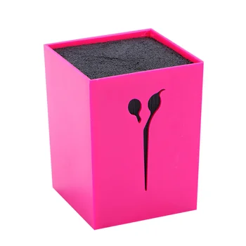 

Eco-friendly Slots Scissors Holder Hair Clips Storage Box Hairdressing Tools Organizer for Home Salon (Rosy)
