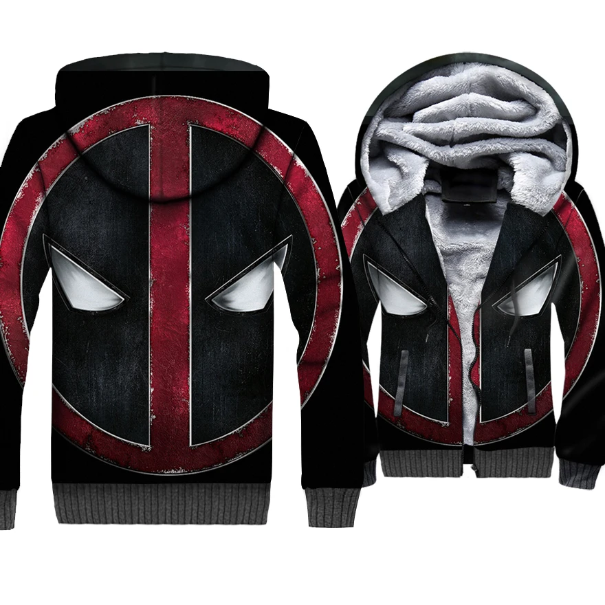 Толстовка на молнии с 3D капюшоном Venom Viking, зимняя Флисовая теплая Куртка Harajuku, толстое пальто Venom, модная большая рекламная акция - Цвет: DZ019