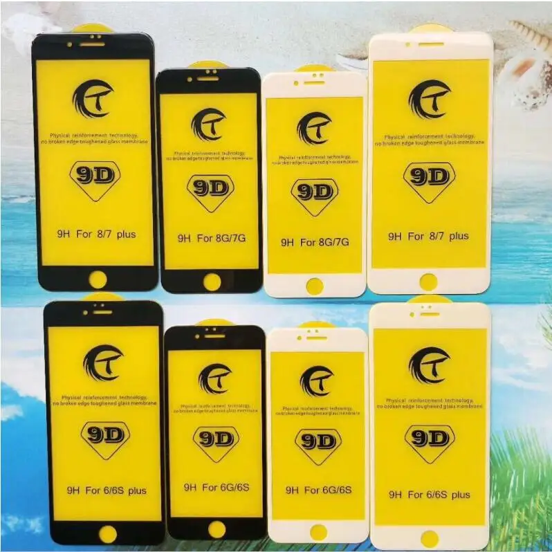Sinzean 1000 шт для IPHONE 11 Pro Max 5D/9D/10D закаленное стекло с закругленными краями для iPhone XS MAX/678 Plus 20D/111D защита экрана