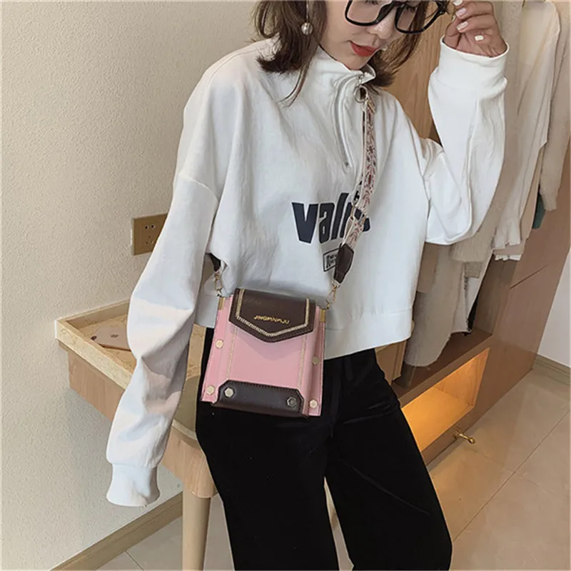 Women's Bag Korean Version Wide Shoulder Strap Student Slung Versatile Fashion Shoulde Bag bolsos mujer verano