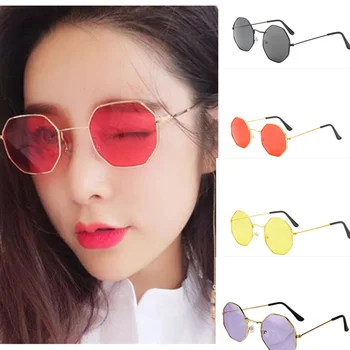 

Unisex Retro Polygon Metal Eyewear Vintage Retro Optical Eye Glasses Anti Blue Light Transparent Spectacle Frames