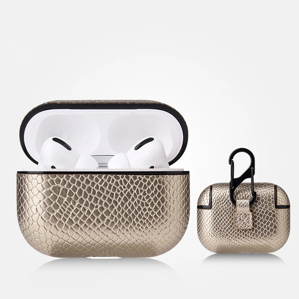 05 Для Airpods Pro Чехол из искусственной кожи Змеиный узор корпус наушников противоударный анти-капля защитный чехол для Apple Air Pods Pro Чехол - Цвет: 05