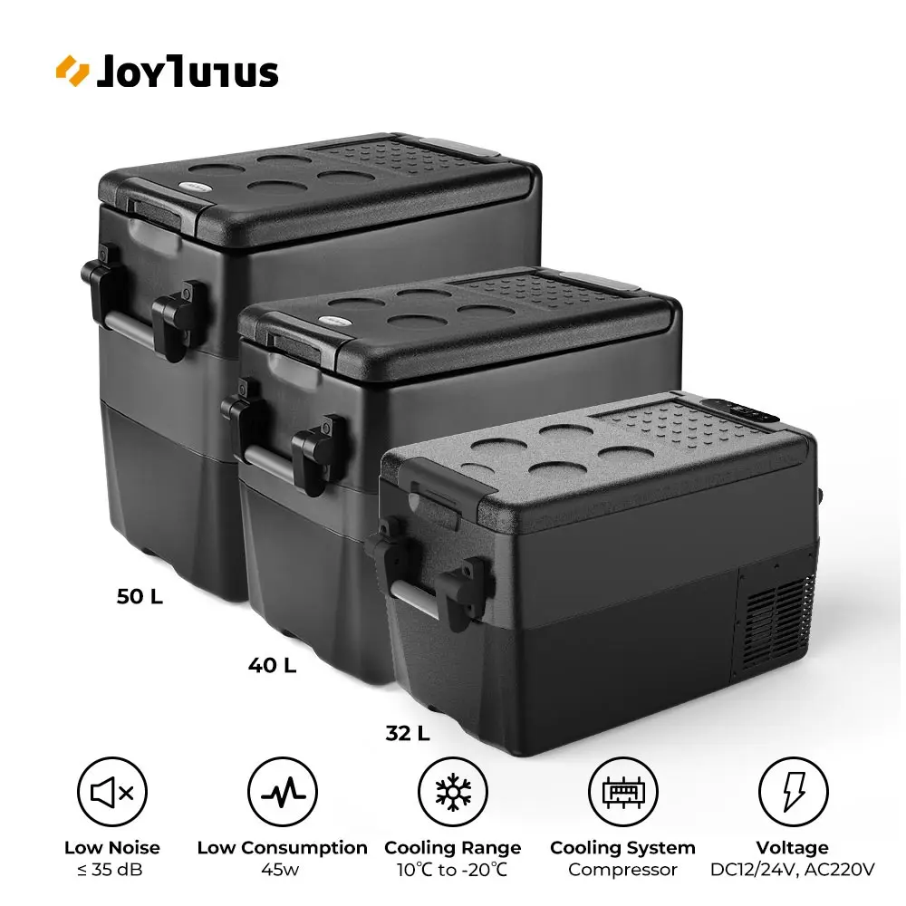 Nevera portátil para coche, Mini nevera de 50L, 32L, 40L, compresor automático, congelador, caravana, camión, refrigerador de viaje, uso doméstico, 12/24V, 220V