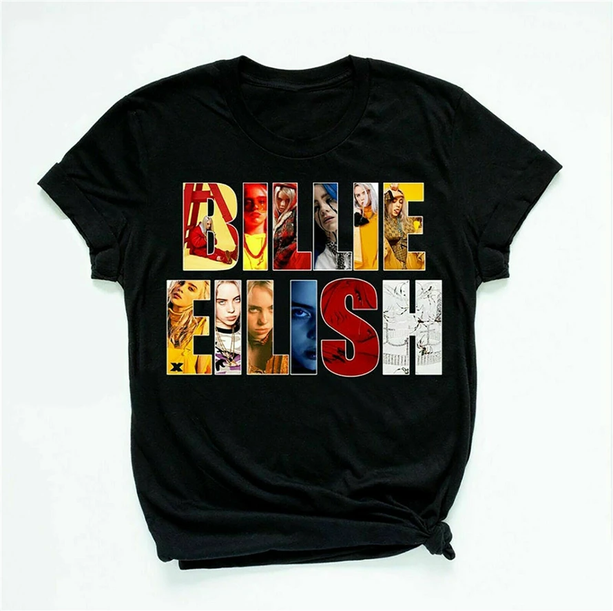 

Billie Eilish Gift Unisex T-Shirt-Hot Music-Singer Star-Gift For Lovers Music Printed Tee Shirt