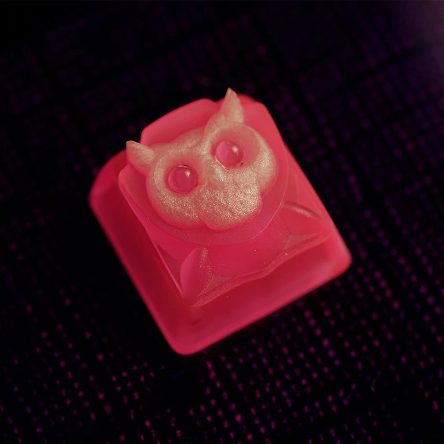 Сова подсветка смолы Keycap для Cherry Mx Переключатель Механическая игровая клавиатура нестираемые Красочные крышки DSA профиль