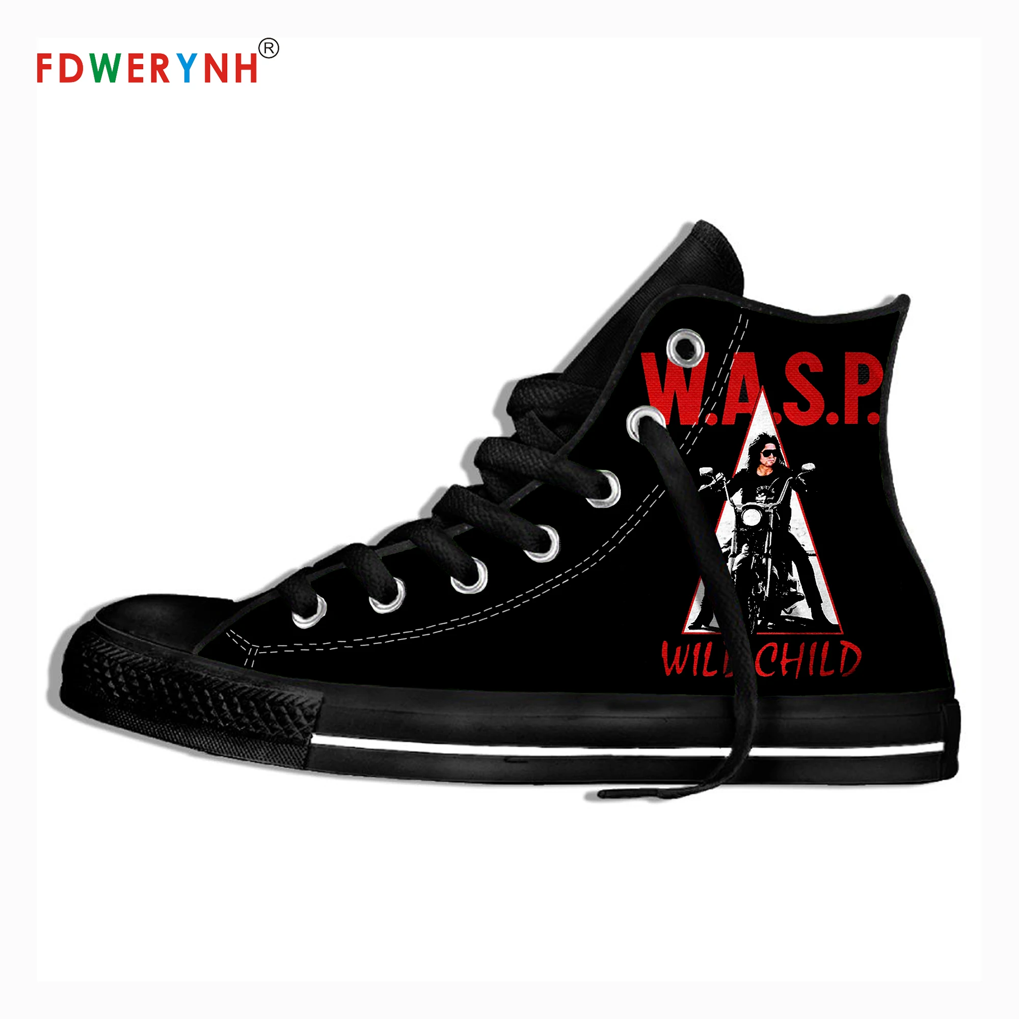 

Men's Casual Shoes W.A.S.P Band Most Influential Metal Bands of All Time 3D Pattern Logo Men Shoes