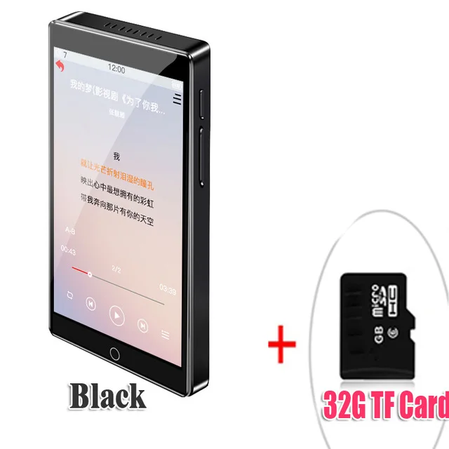 RUIZU H1 Full Touch 4in Screen bluetooth MP3 Player 8GB Music Player With FM Radio Video Player E-book With Built-in Speaker 