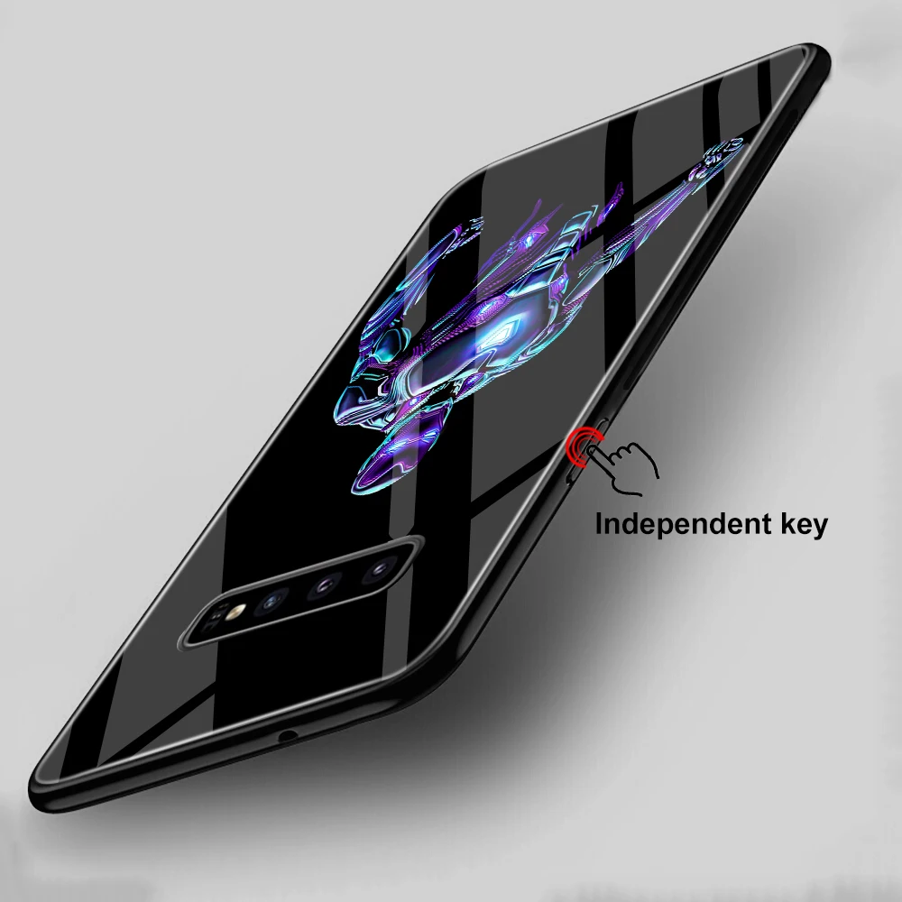 Стекло чехол с принтом Marvel для samsung Galaxy A50 A40 70 S10 S10e S9 S8 S7 Примечание 10 9 8 A30 A6 A7 A8 A9 J4 J6 J7 плюс чехол