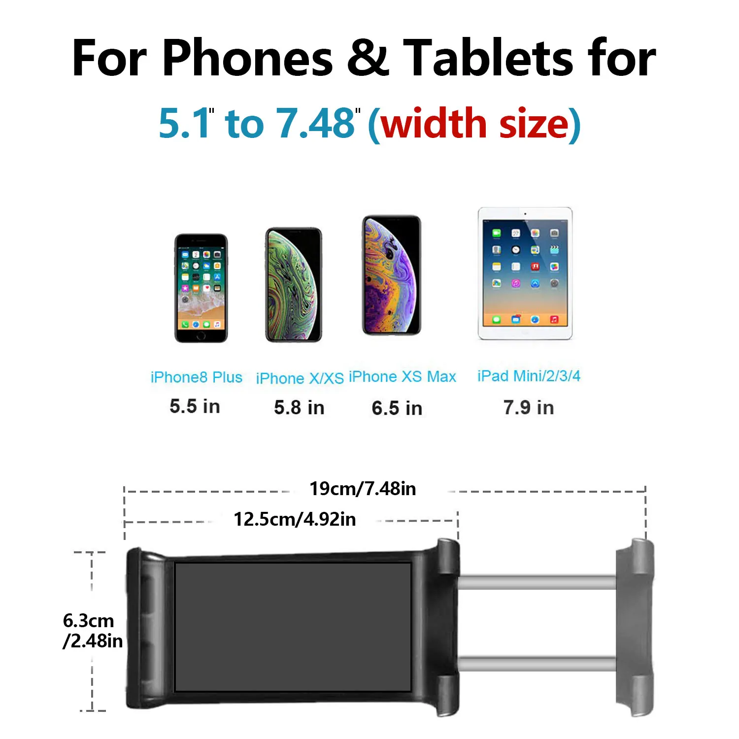 Kitchen Tablet Stand Wall Desk Tablet Mount Stand Fit For 5-7.8 inch Width Metal Bracket Smartphones Holders tablet holder,tablet stand,mobile phone holder