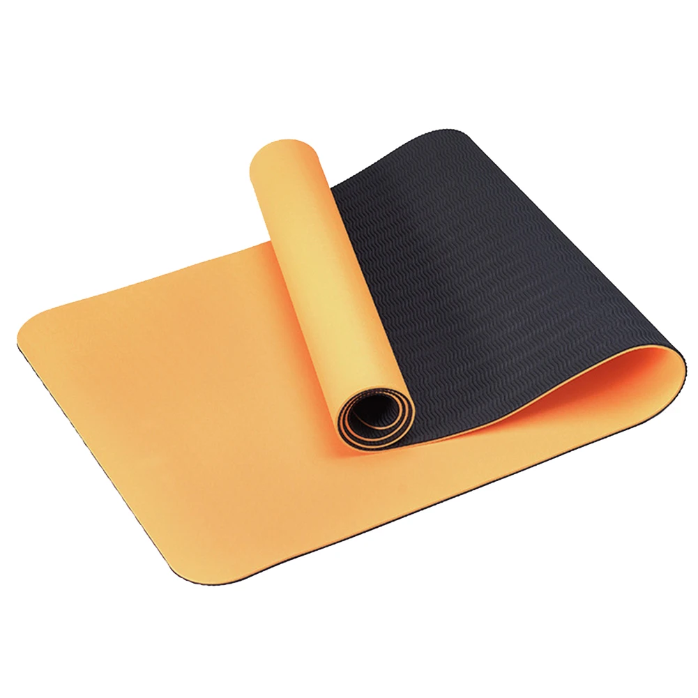 6mm TPE Anti-slip Thicken Gym Fitness Training Exercise Pilates Yoga Mat Cushion Enlarged Fitness Mat Yoga Gym Exercise