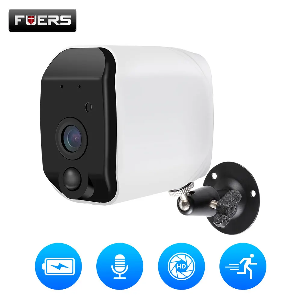 Fuers уличная IP камера 1080p HD батарея WiFi Беспроводная наблюдения 2MP Домашняя