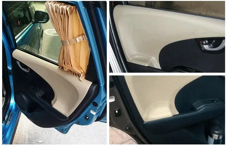 Защитная внутренняя дверная панель подлокотник украшенная Накладка для Honda Fit 2008 09 10 2011 CAB018