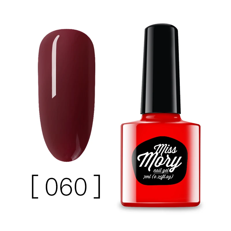 DXHP-60 Miss Mory Цветной Гель-лак для ногтей, 96 цветов, маникюрный завод, новые продукты, 7 мл Лак для ногтей, Led& UV, замачиваемый Цветной Гель-лак - Цвет: DXHP-60