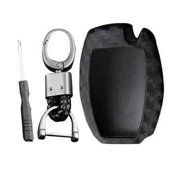 

Carbon Fiber Car Key Case For Mercedes-Benz Carbon Fiber Smart Car Key Case Cover Fob Holder Accessories