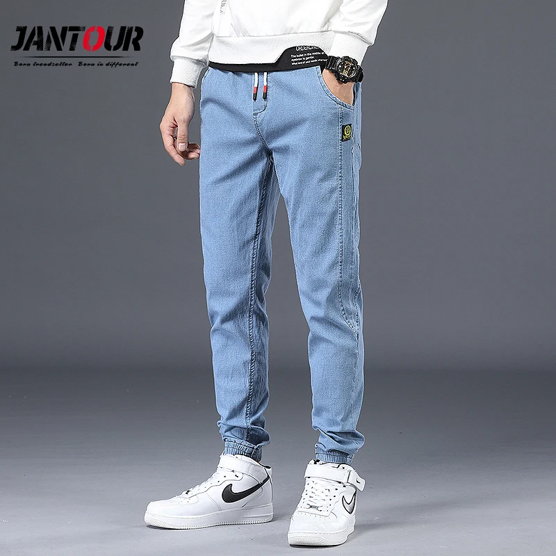 Blue Pants Hombre Harem Trousers Men 