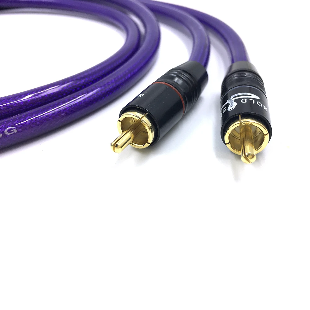 Высокопроизводительный кабель HIFI стерео RCA для подключения 2rca к с позолоченным
