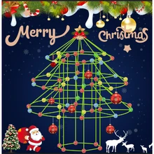 Jouets de Construction pour enfants, Kits de Construction de tente Fort de noël, bricolage 3D, tente de jeu, outils de Construction de maison, jouets à assembler, cadeaux pour enfants