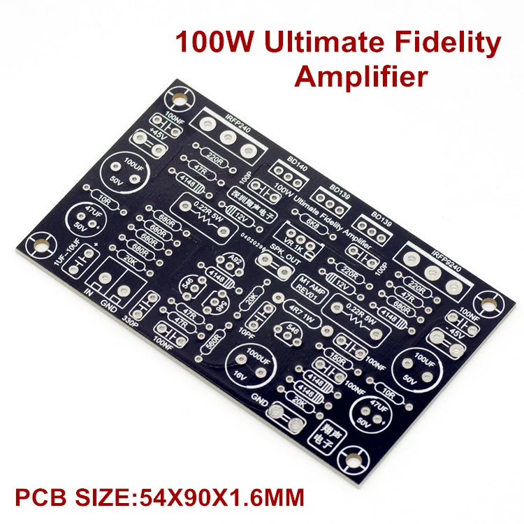 100W, Ultimate Fidelity, MOS Tube, Mono AMP, DIY